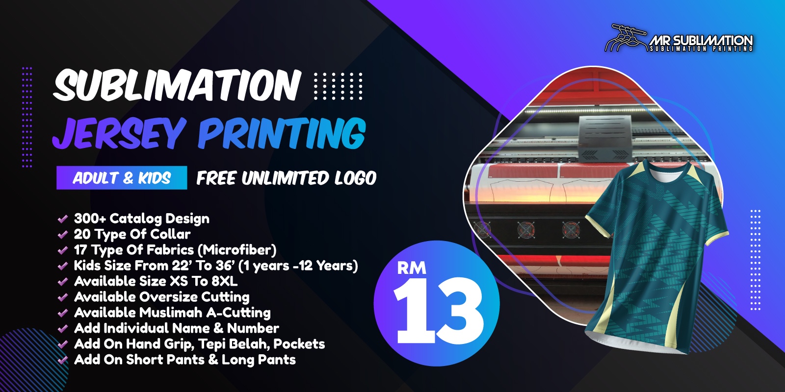 Sublimation Printing Services Malaysia | KL & Selangor
